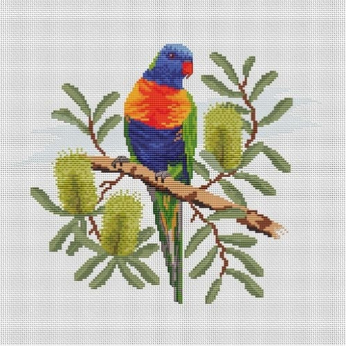 Counted Cross Stitch Kits from DMC, Country Threads, Caronie, and Make It.