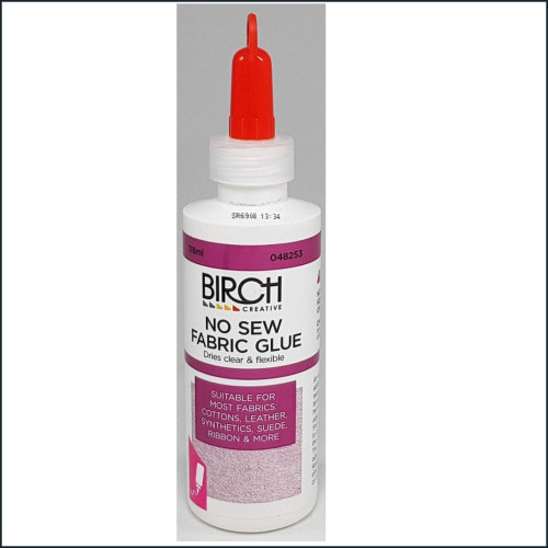 Birch fabric glue, one of our handy items for fixing things.