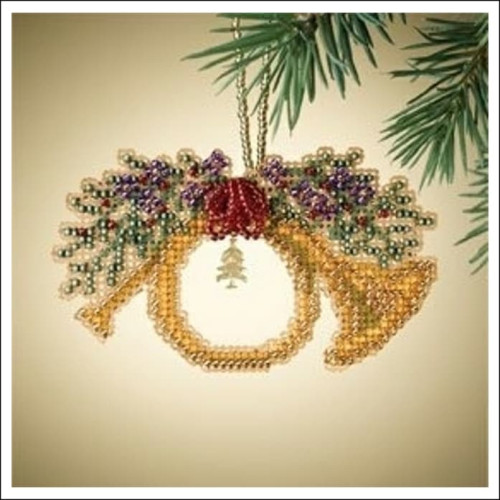 Beaded cross stitch kit of Victorian Christmas Tree