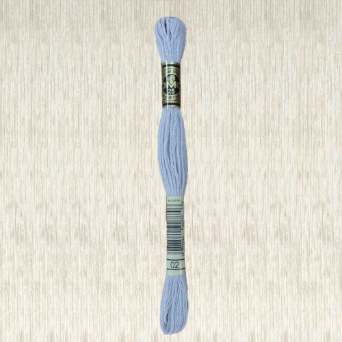 DMC 02 mouline 25 stranded cotton 8 metres