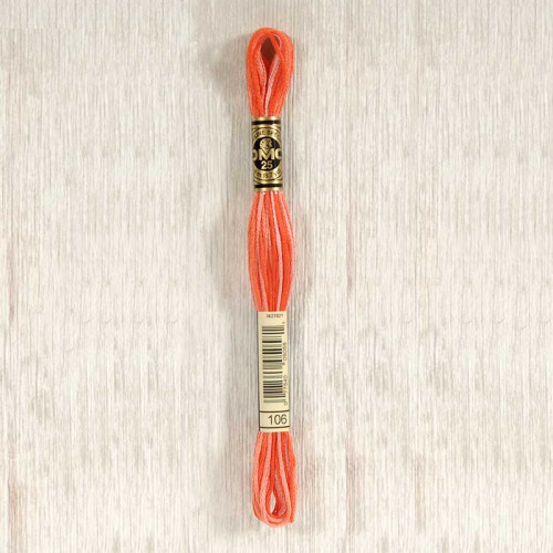 dmc 106 mouline 25 stranded cotton 8 metres