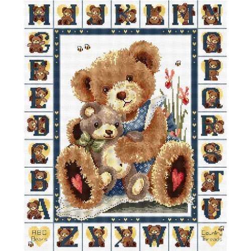 ABC Bears cross stitch kit or chart from Country Threads 