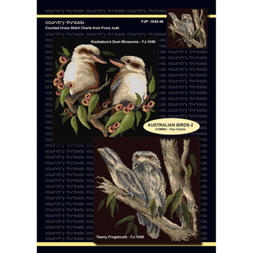 Australian Birds Two cross stitch chart with 2 designs by Fiona Jude