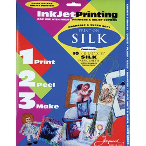 Jacquard Inkjet Silk 8.in x 11in 10 sheets 
