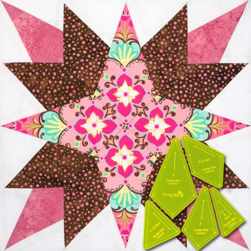 Matilda's Own Prairie Star patchwork template set by Meredithe Clark 