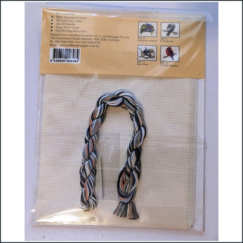 Australian Collection Small Kookaburra cross stitch kit by Lesley Suzanne Davies