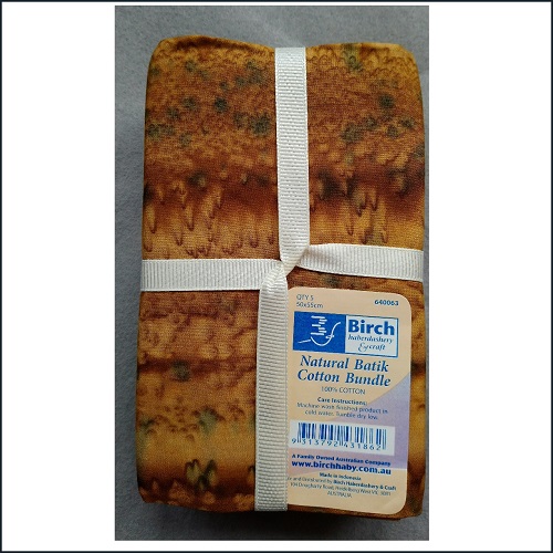 Batik Naturals Fabric fat quarter pack from Birch Creative  
