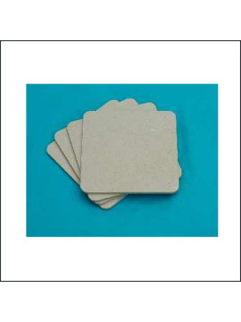 Coasters x 4 - rectangular MDF