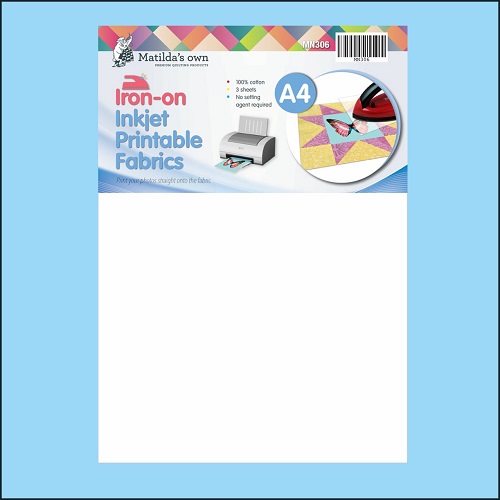 Inkjet Printable Fabric by Matilda's, iron-on A4 