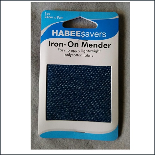 Iron on Mender for lightweight fabrics 1pc per pack