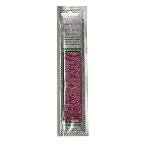 Madeira Metallic No 10 embroidery thread 313 magnolia