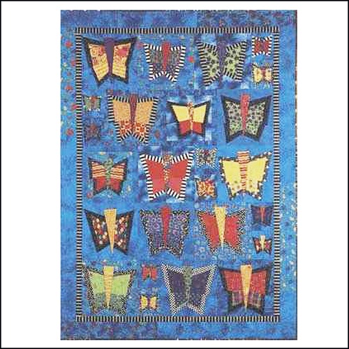 Butterfliez patchwork quilt pattern, Stargazey Style 42