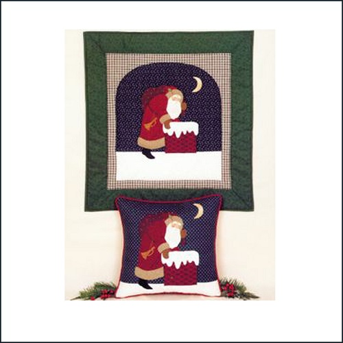 Down Through the Chimney applique pattern, 2 sizes