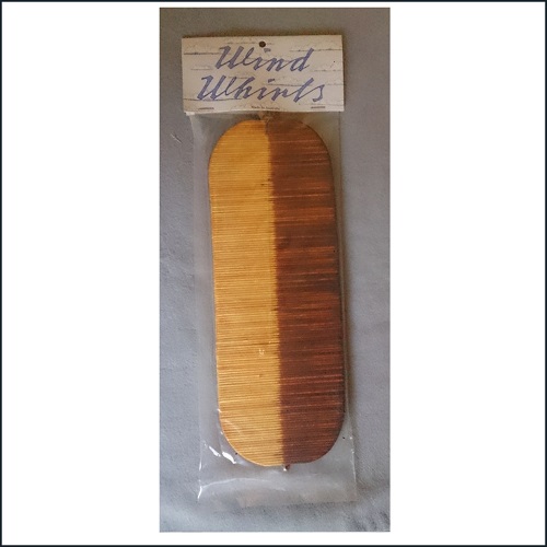 Windwhirl, 28.5cm x 11.5cm wind catcher, brown