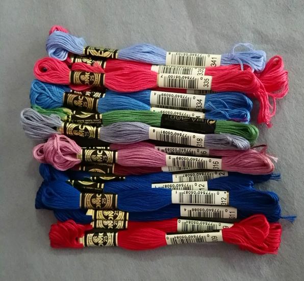 DMC stranded cotton thread skeins