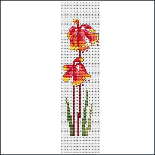 Australian Christmas Bells cross stitch bookmark kit by Mary Elizabeth Designs