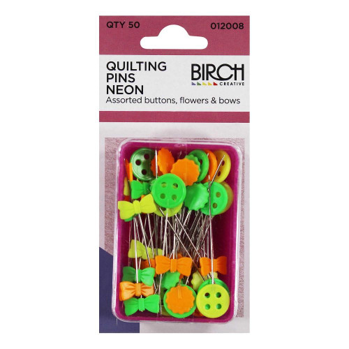 Quilting Pins with neon heads