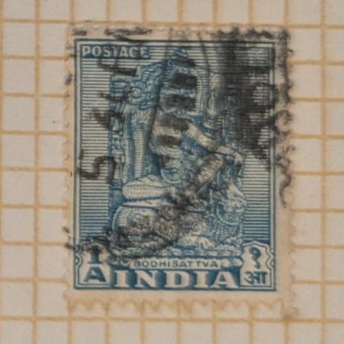 India archeological series 1949 blue, used