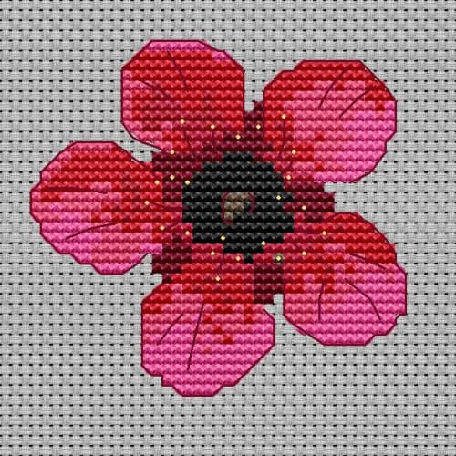 Tea Tree Blossom counted cross stitch kit 