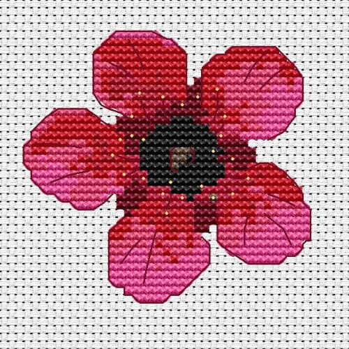 Tea Tree Blossom counted cross stitch kit 